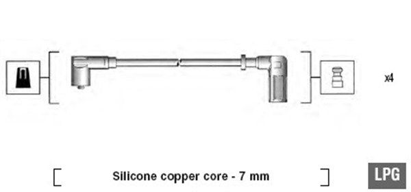 MAGNETI MARELLI Sytytysjohtosarja 941095870625